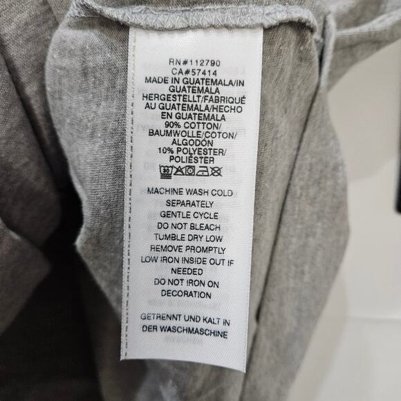 True Religion Shirt Essential Heather Gray Medium - Picture 5 of 7